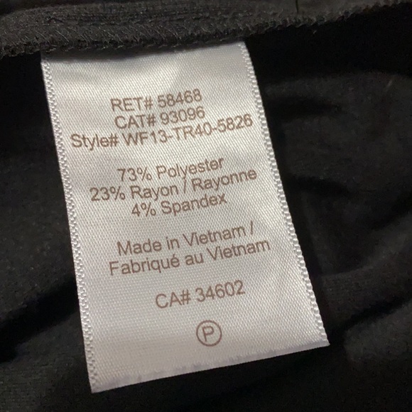 BNWOT black dress with diamond neckline - Picture 6 of 6